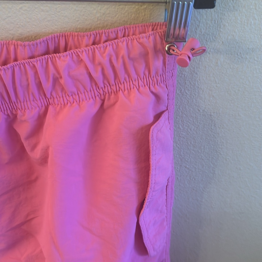 Love Tree Nylon Baggy Parachute Pants Womens Size Large Pink Pull On - Picture 9 of 16